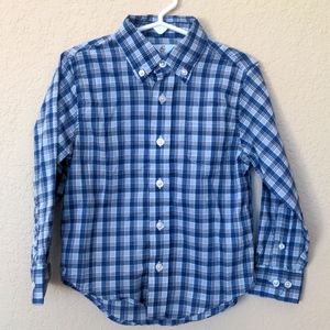 Class Club Blue Plaid Button Down Shirt